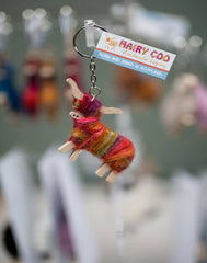 Handmade Highland Cow Keyring - Born and Bred in Scotland